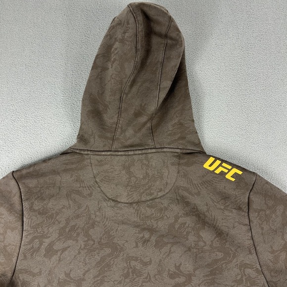 UFC Hoodie Mens Medium Brown Venum Pullover Sweatshirt MMA Mixed Martial Arts - Picture 7 of 9